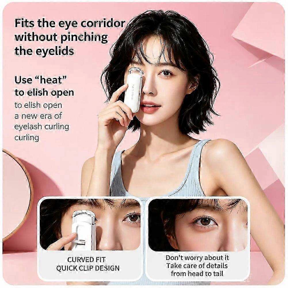 Silicone-Pad Heated Eyelash Curler