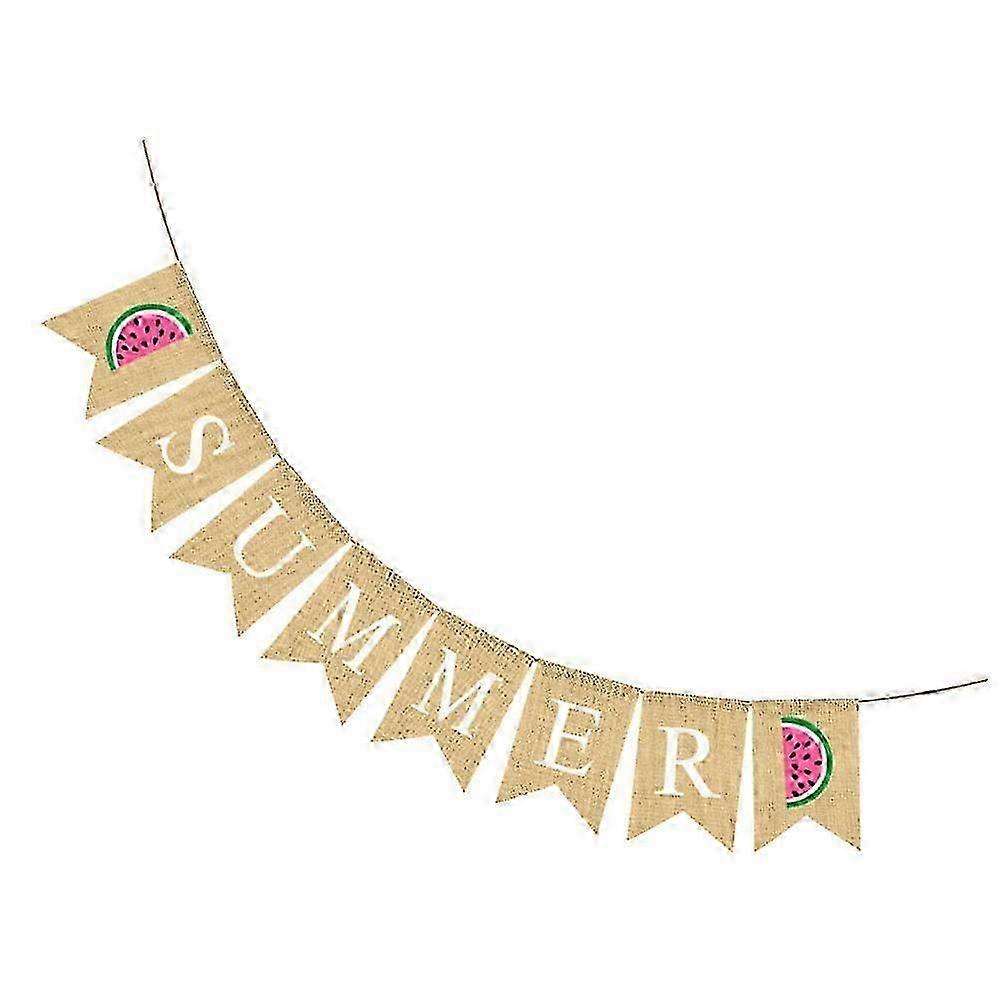Chic Linen Summer Party Banner