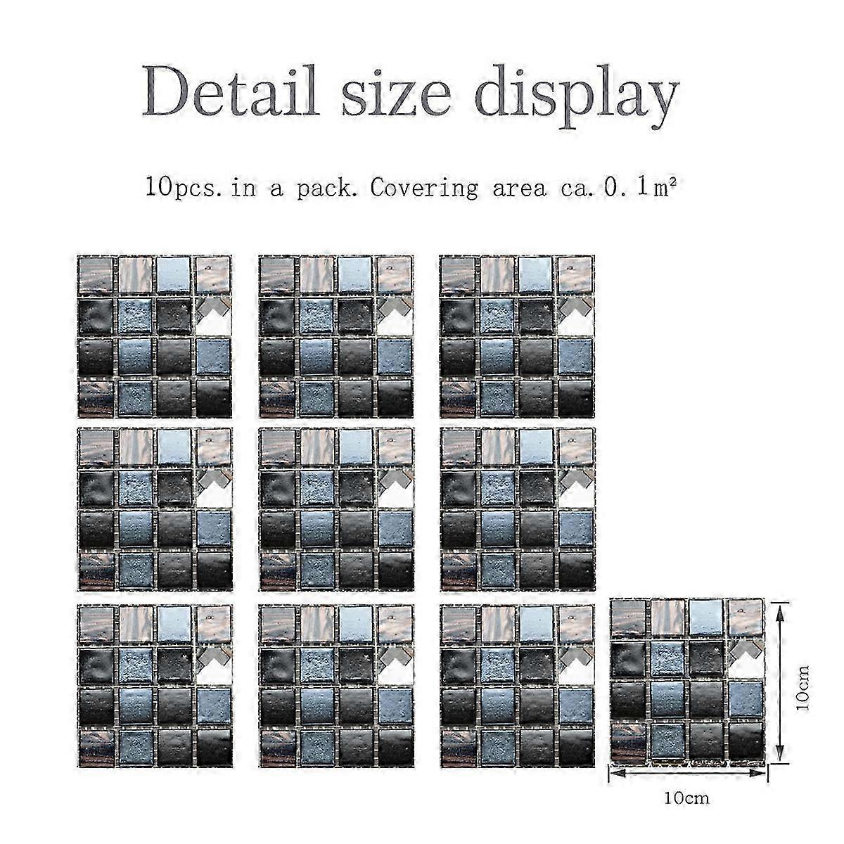 Wear-Resistant Self-Stick Mosaic Decals