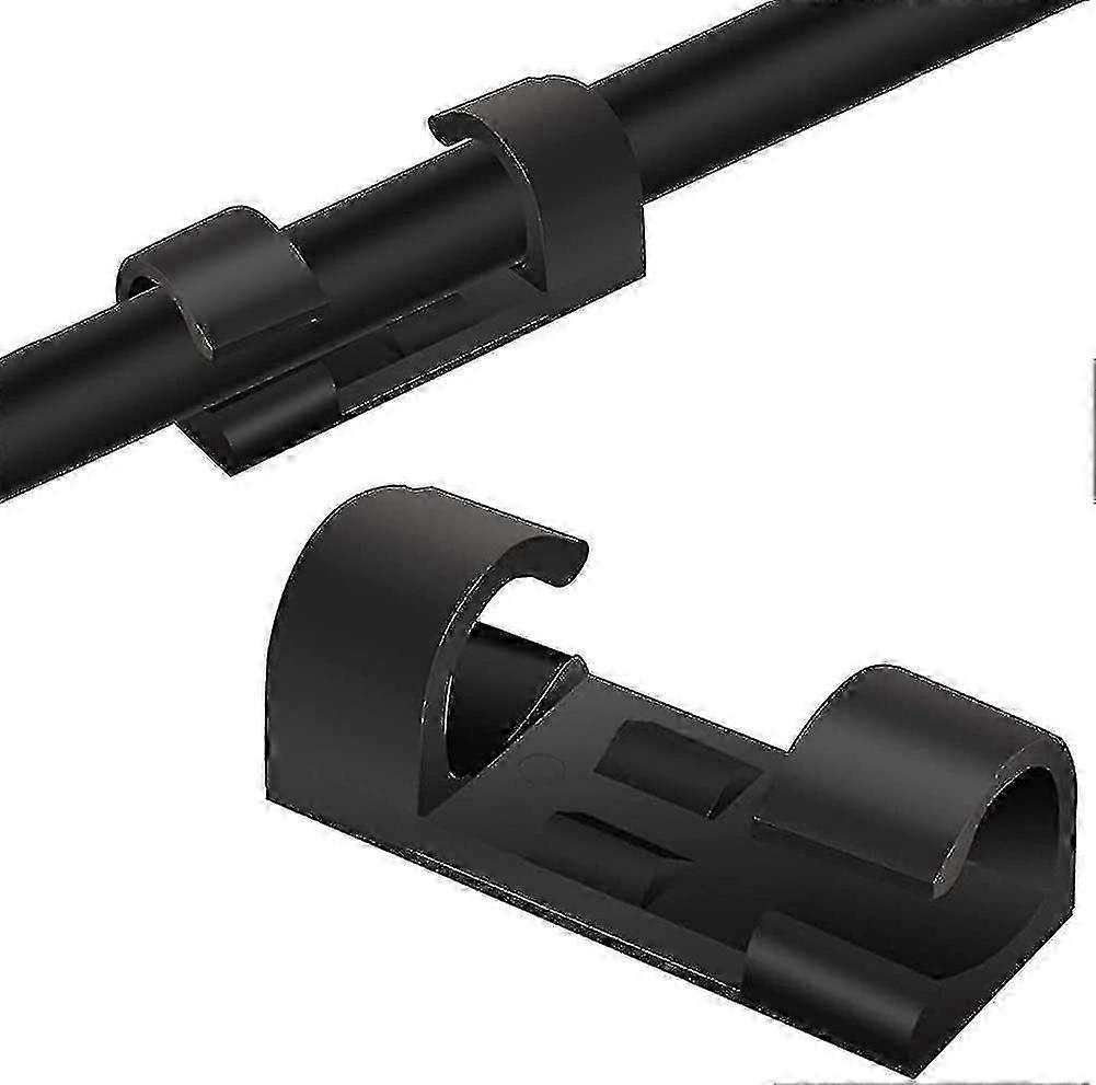 Cable Clips [20 Pcs], Cable Tidy Clips, Cable Ties, Self Adhesive Fixing, Can Be