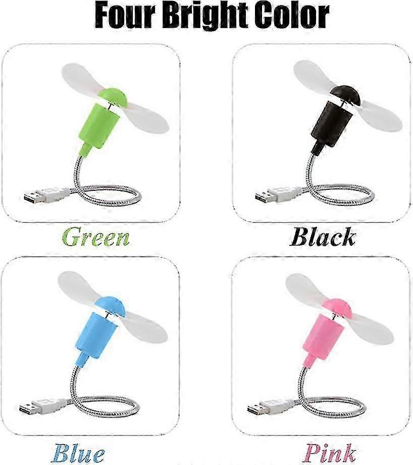 Mini USB 4 Pack Portable Flexible Cooling Cooler for Computer Desktop Computer PC