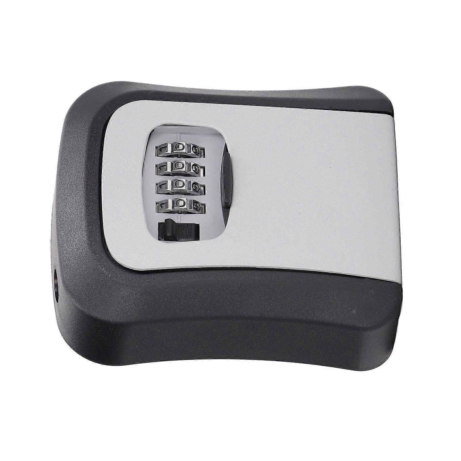 Key Lock Box 5in 4 Digit Combination Lockbox Resettable Code Key Box for Safety Storage