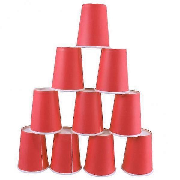 4x 10 Pieces Cup DIY Anniversary Solid Colors Tableware Catering