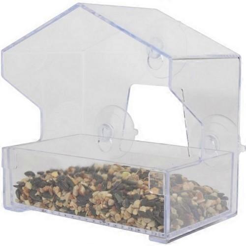 Perky-Pet Window Feeder, .5 LB CAP,Clear