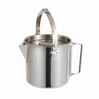 Stainless Steel Kettle with Carry Handle Space-Saving for Hiking