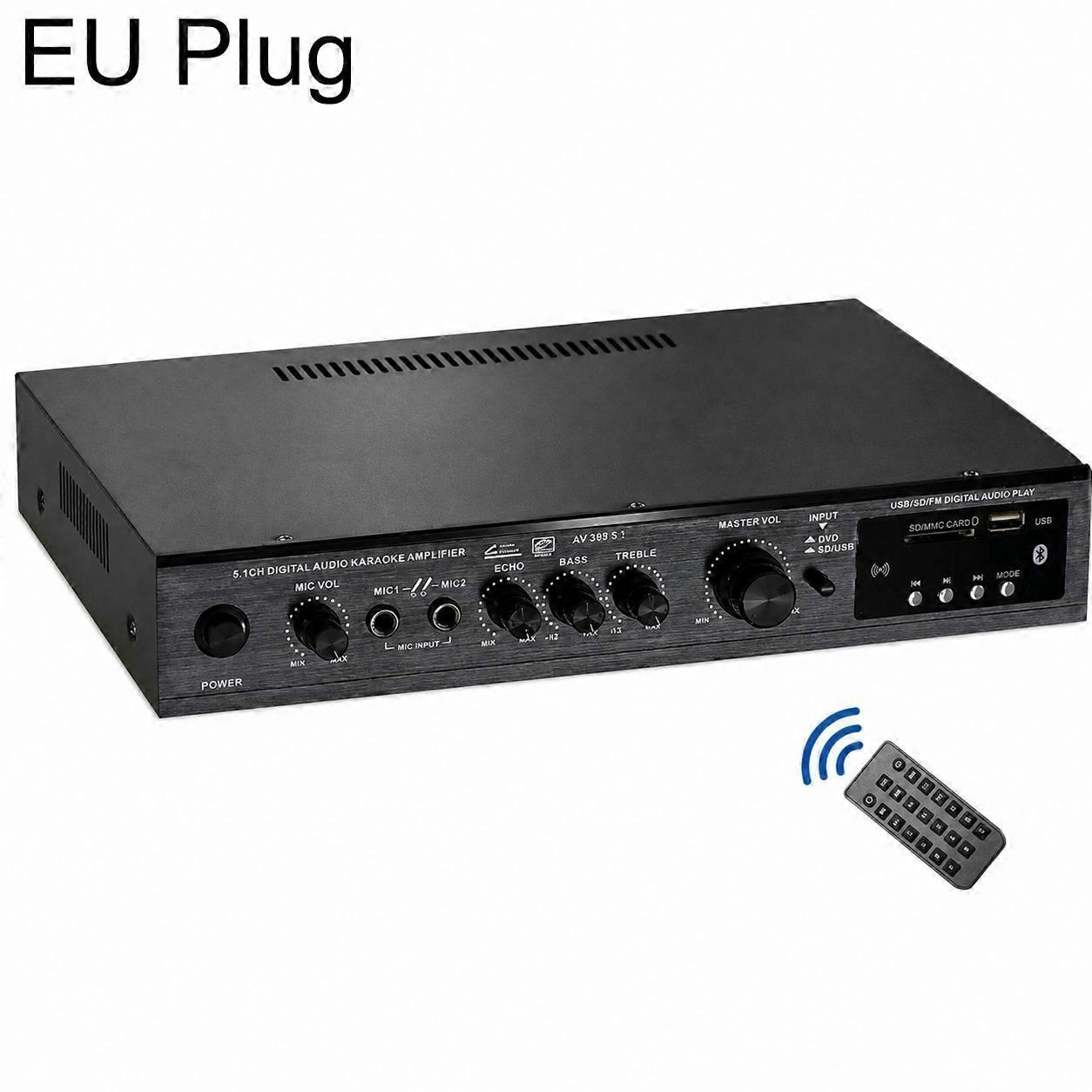 5.1 Channel High-Power Bluetooth Amplifier EU Plug