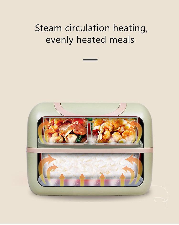 220V 200w Electric Meals Heating Box Multi Cooker Mini Portable Electric Rice Cooker With Stainless Steel Inner Eu/au/uk/us