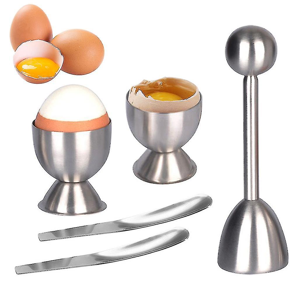 Stainless Steel Egg Topper Cutter Shell Remover Separator Cracker Tool Shell Top Cutter Knocker Opener