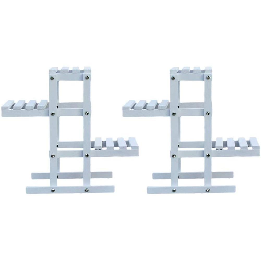 2 Pieces Of Flower D, Rative Shelf, -layer Flower D, En Balcony P