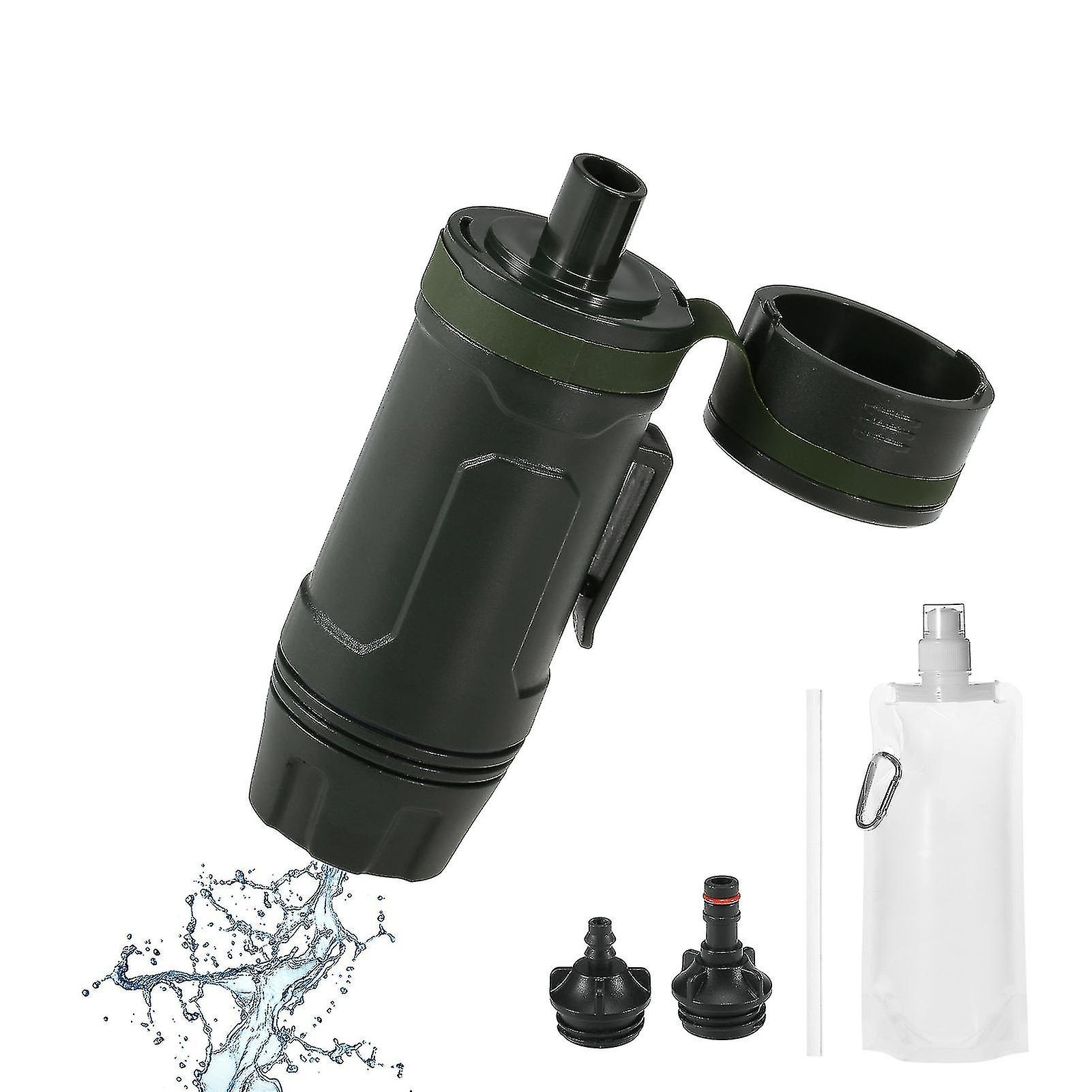 Water Purifier Survival Gear 2l/min Fast Flow Water Filter Survival Gear Emergency Kits Dual Technology