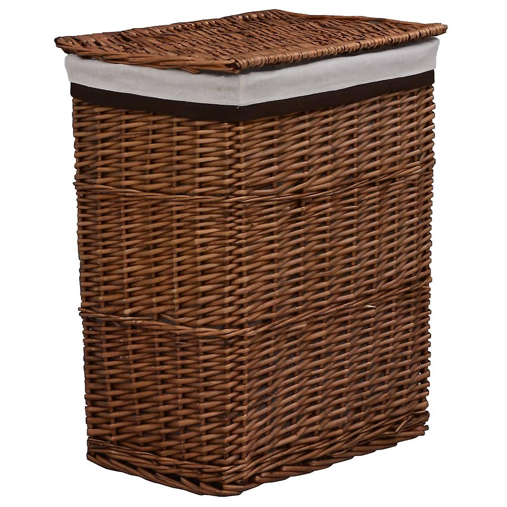 Laundry Basket Brown Wicker