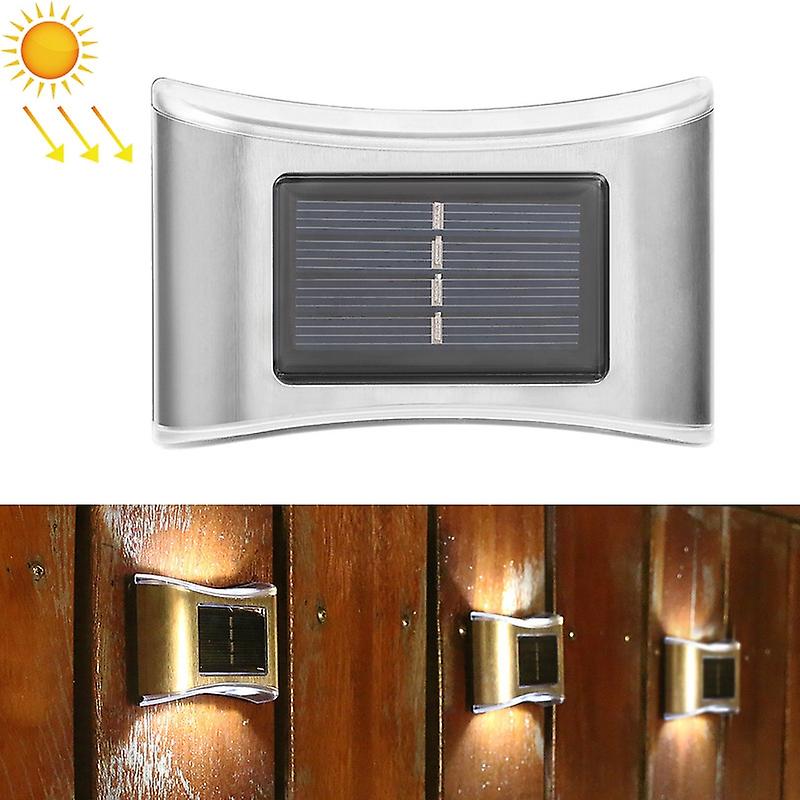 6 LED Solar Stainless Ste Wall Lamp