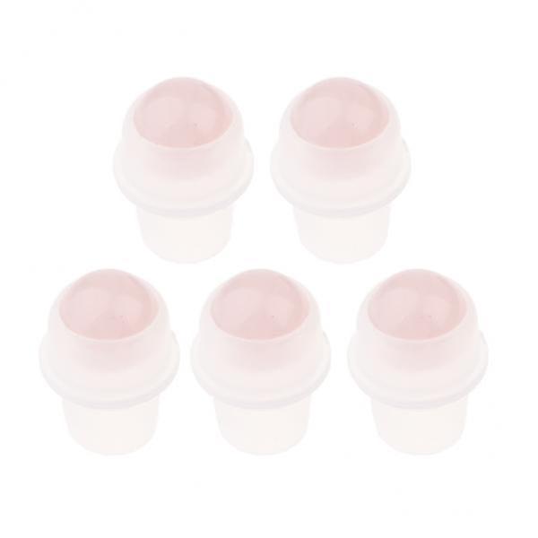 2x5Pcs Replacement Ball Roller Tops for Essential Oils Bottles  Pink