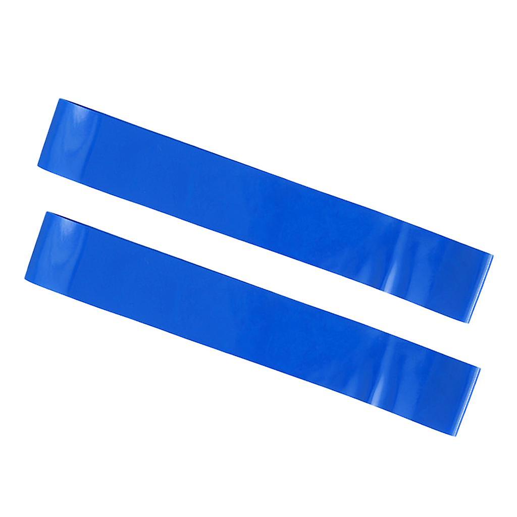 2Pcs Resistance Exercise Loop Bands Home Gym Fitness Natural Latex Blue