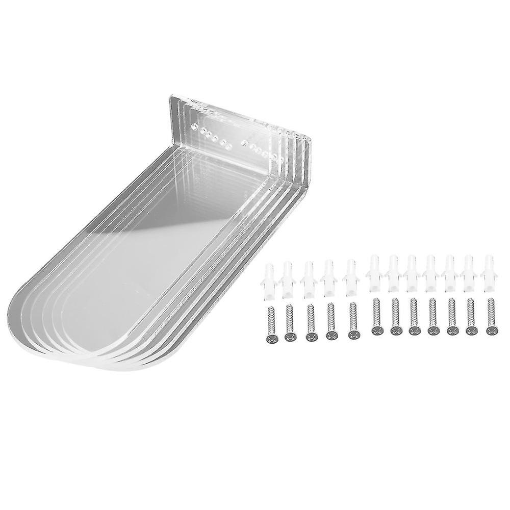 6 Pack Floating Shoe Shelves,transparent,compatible Display Shoe&sneaker