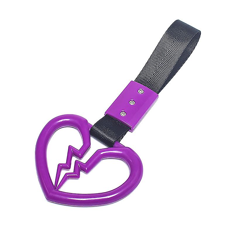 Jdm Tsurikawa Ring Japanese Subway Train Bus Car Handle Cute Broken Heart Handle Hand Strap Rear Front Bumper Warning Ring