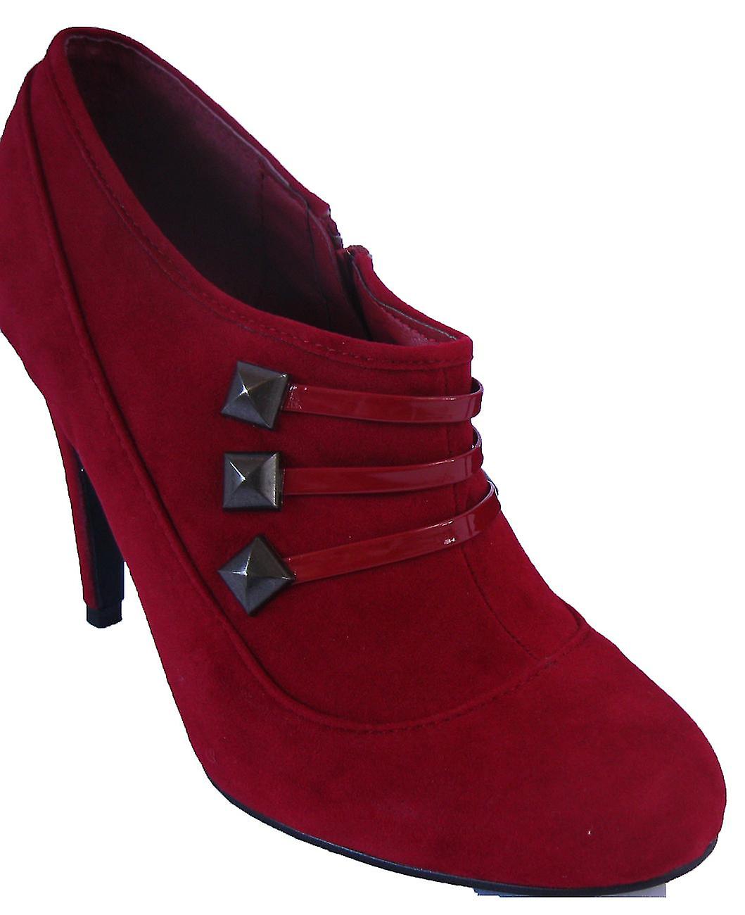 Rascal Red Velvet Suede Military SHOE BOOTS