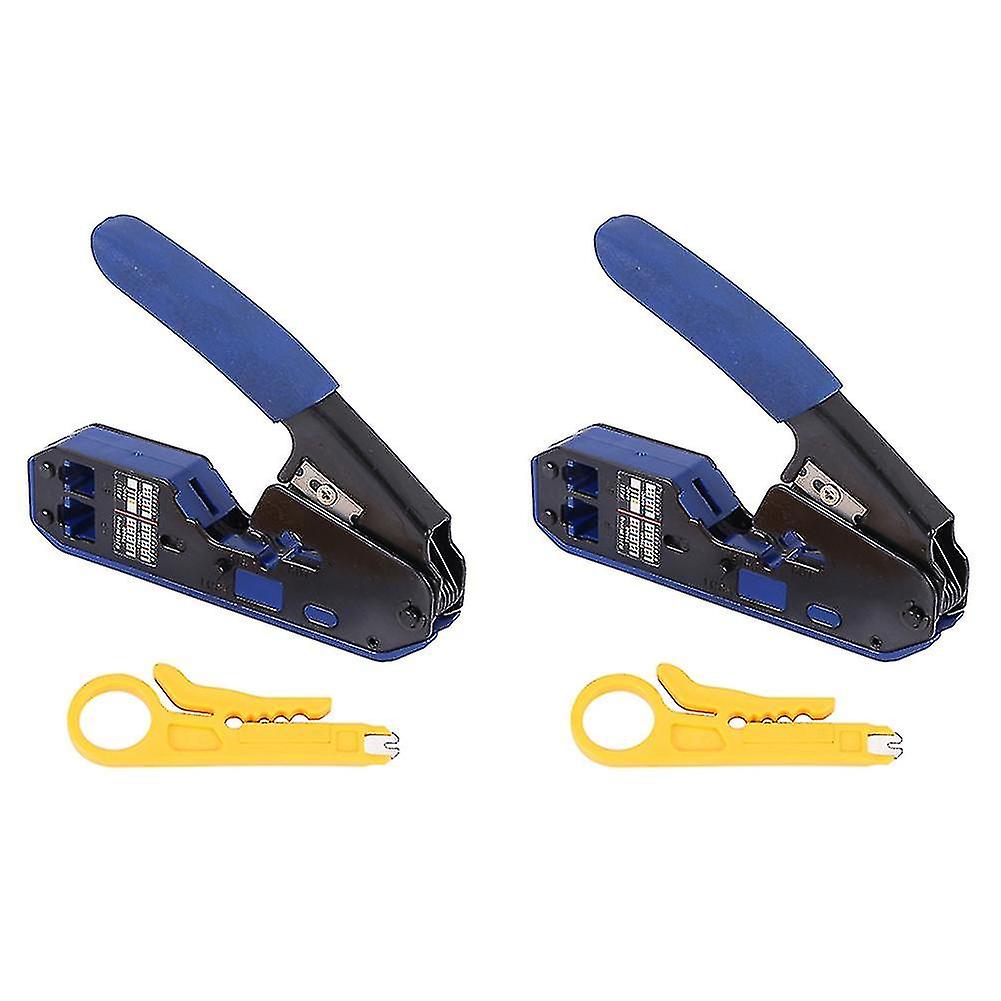 2 In 1 Rj45 Tool Network Crimper Cable Stripping Plier Stripper