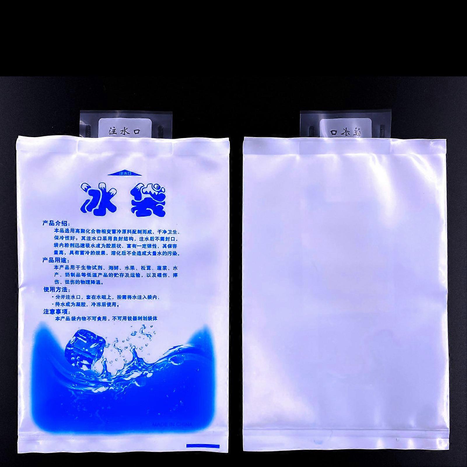 Ice Bag Water Icing Cooler Bag Reusable Gel Ice Pack for Household Cold Compress400ml: 12x20 cm / 4.7x 7.8 in