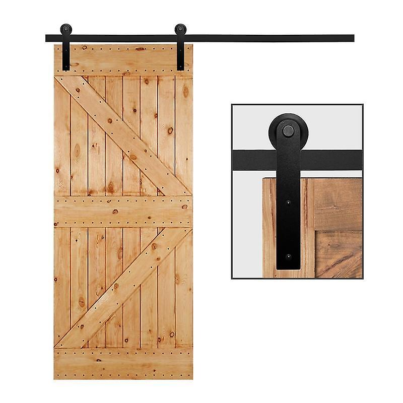 14FT / 427 ס"מ חומרת דלת הזזה סט מסלול מסלול הזזה ערכת דלת אסם