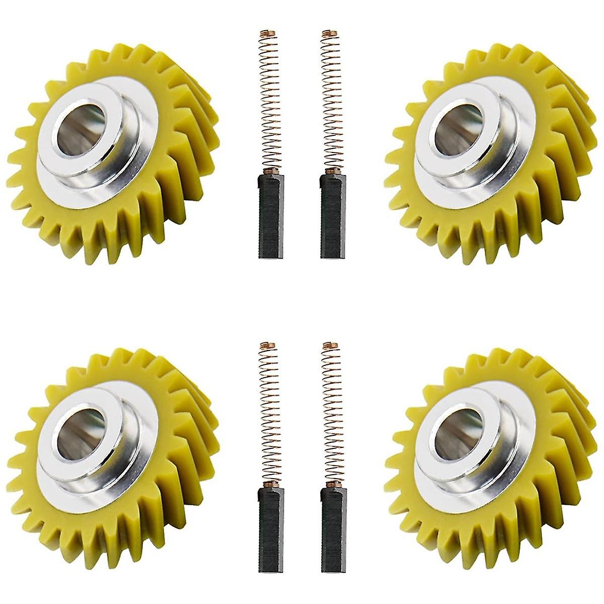 W10112253 Mixer Worm Gear & W10380496 Carbon Brushes Replace Part for & Mixer Number 4162897