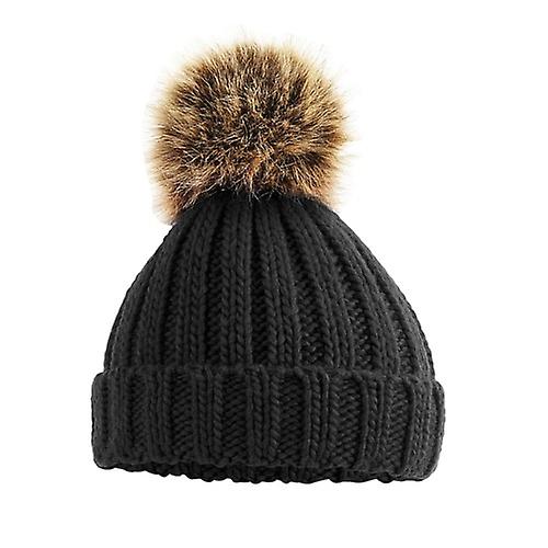 Beechfield Baby Pom Pom Chunky Beanie