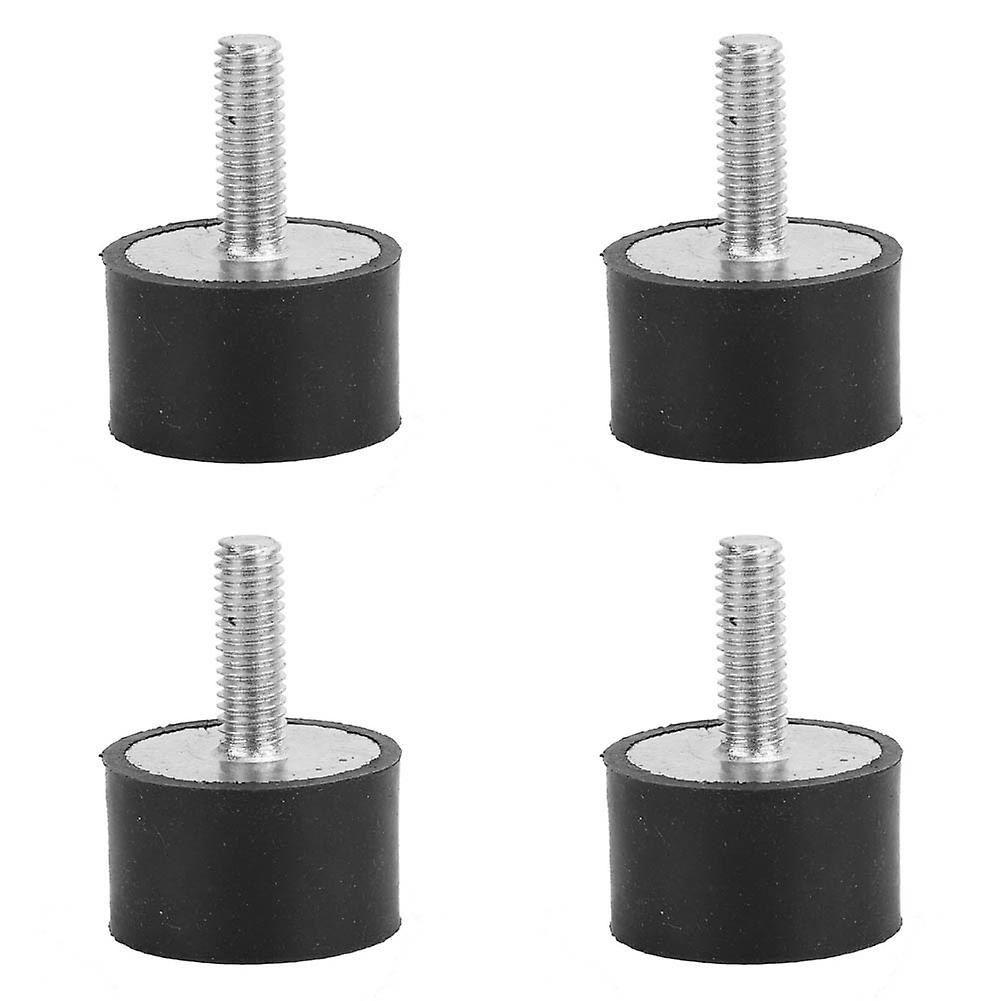 Rubber Mount 4PCS Anti Vibration Rubber Bobbin Mount Isolator Anti Shock Vibration Absorber for Electronic Equipment Power Machinery(VE25*15 M6*18)