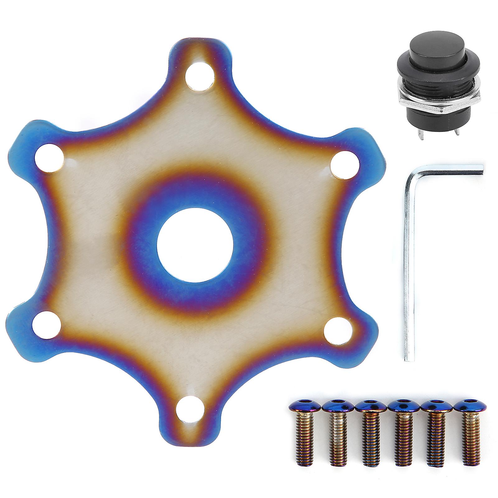 Horn Switch,Steering Wheel Horn Button External Horn Button Steering Wheel Horn Button Effortless Installation