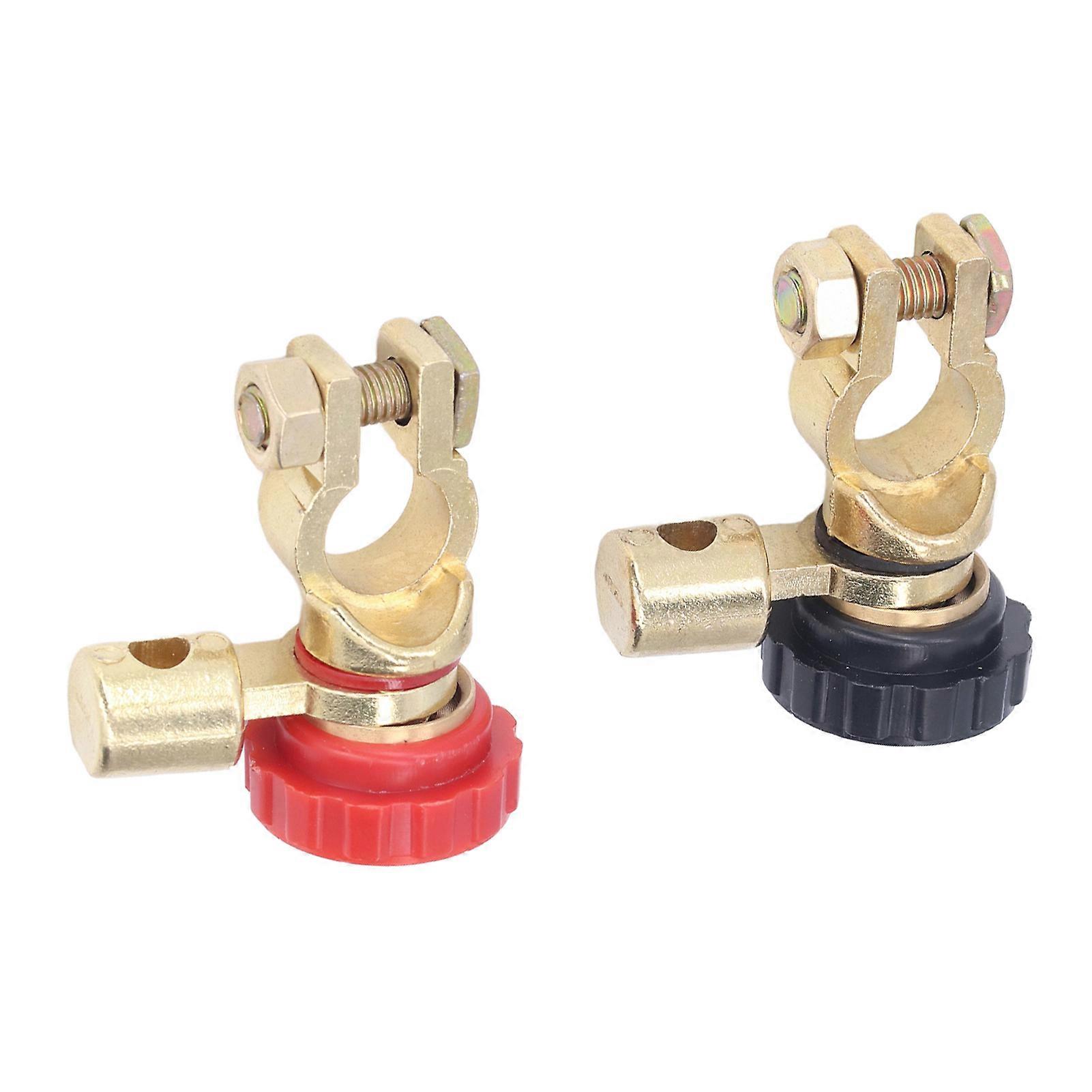 2pcs Battery Terminal Link Switch, Rated Current 100A Anticreep Rustproof Power Isolator Universal for RV ATV Boat