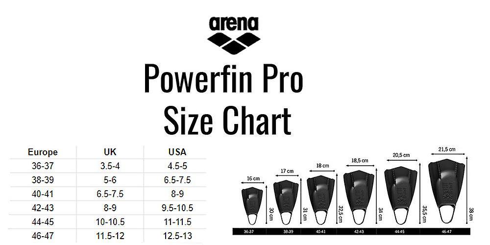 Pinne Arena Powerfin PRO II: Pinne Corte Per Allenamento Nuoto, Unisex Adulti