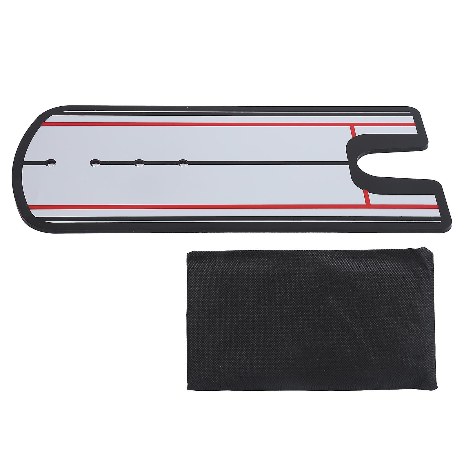 Compact Golf Alignment Mirror for Indoor and Outdoor Putting Drills