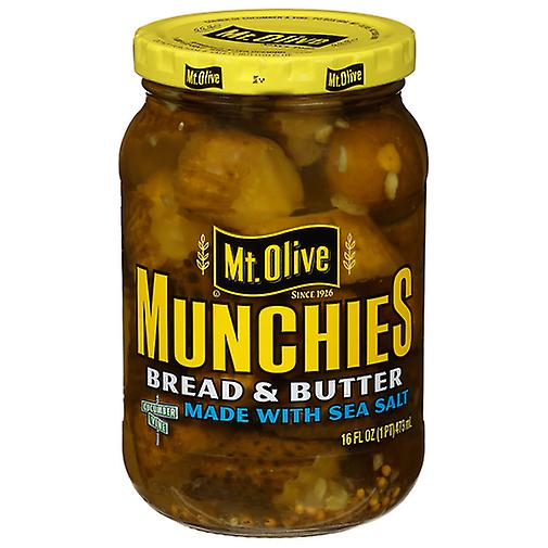 Mt. Olive Munchies Deniz Tuzu ile Yapılan Ekmek ve Tereyağı Turşusu