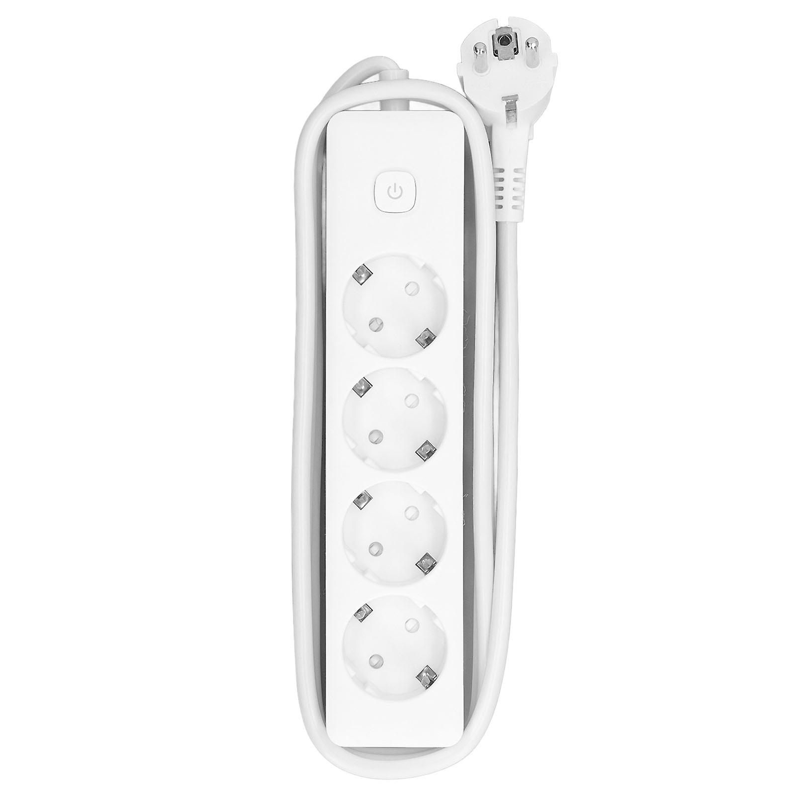 Outdoor Power Strip Multiple Socket Extension Cable 10A 2200W Electrical Surge Protector with Protective Contact Plug for Home and Office Use