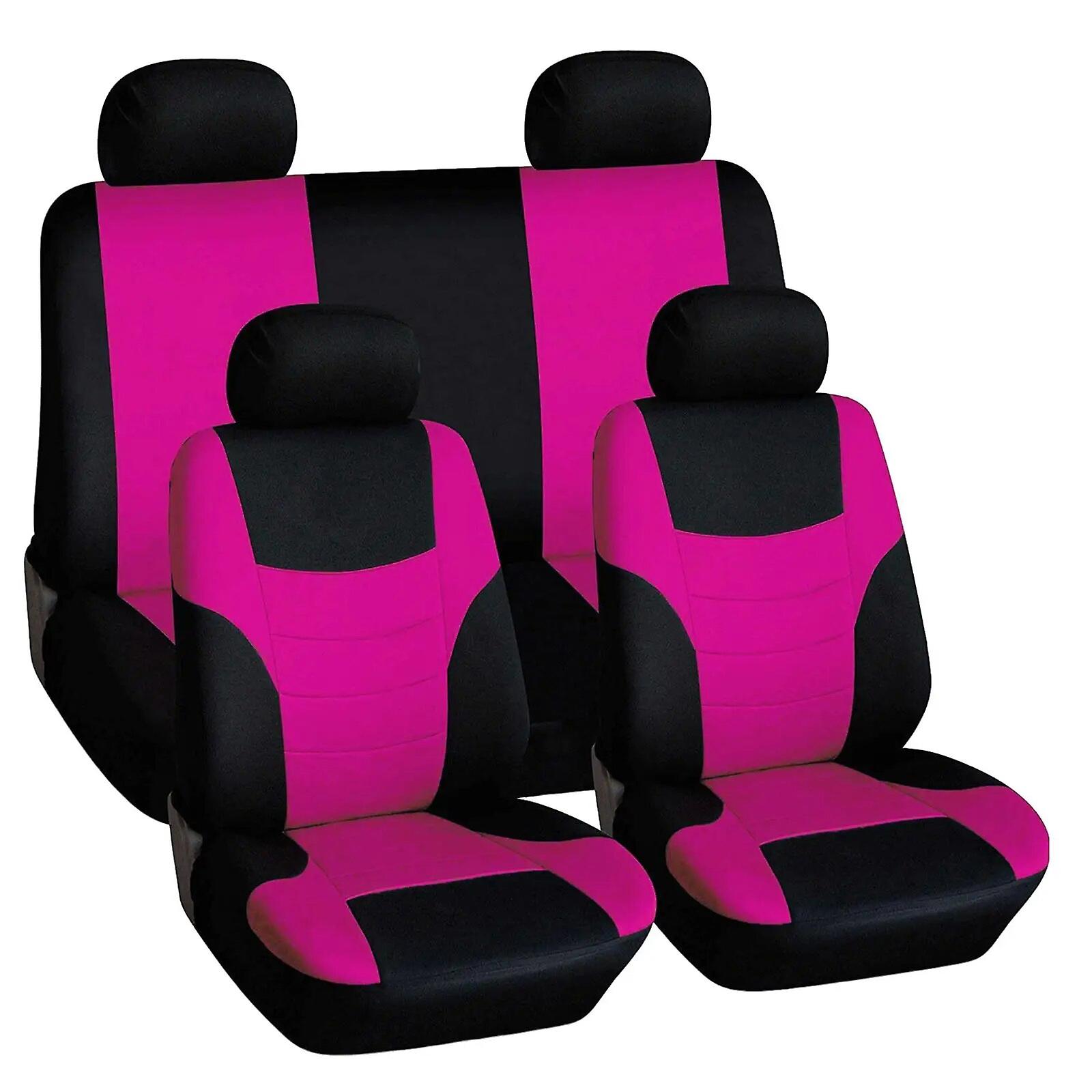 8pcs Car Seat Covers Front Rear Headrest Comfortable Fashion Seat