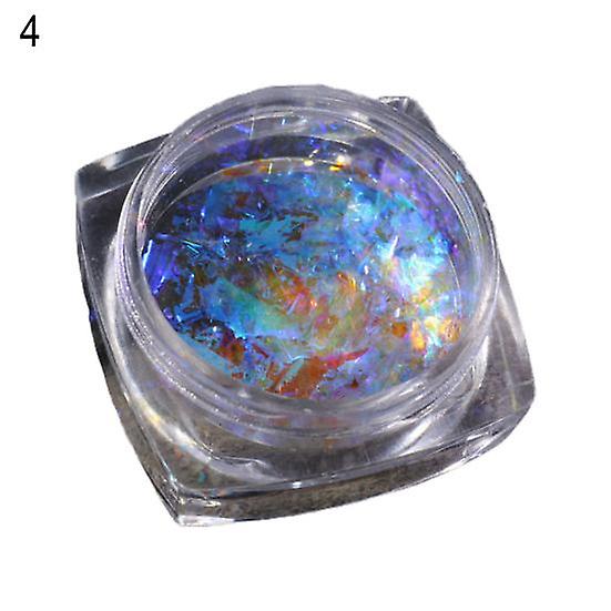 1 Bouteille Nail Sequins Décoratif Facile à Enlever Fine Exécution Ingénieuse Cellophane Nail Art Accessoires Broken Sequins Patch pour la fête
