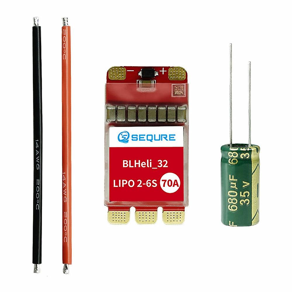SEQURE 2670 Brushless ESC 2-6S Lipo Powered 70A Firmware Supports 128KHz PWM Frequency For FPV