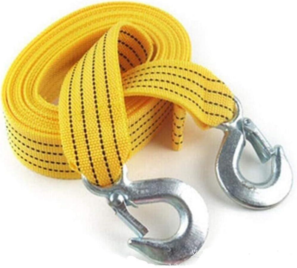 Car tow strap(5 tons, 4 meter tow strap), Car emergency supplies, Double tow ropeThickened and widen