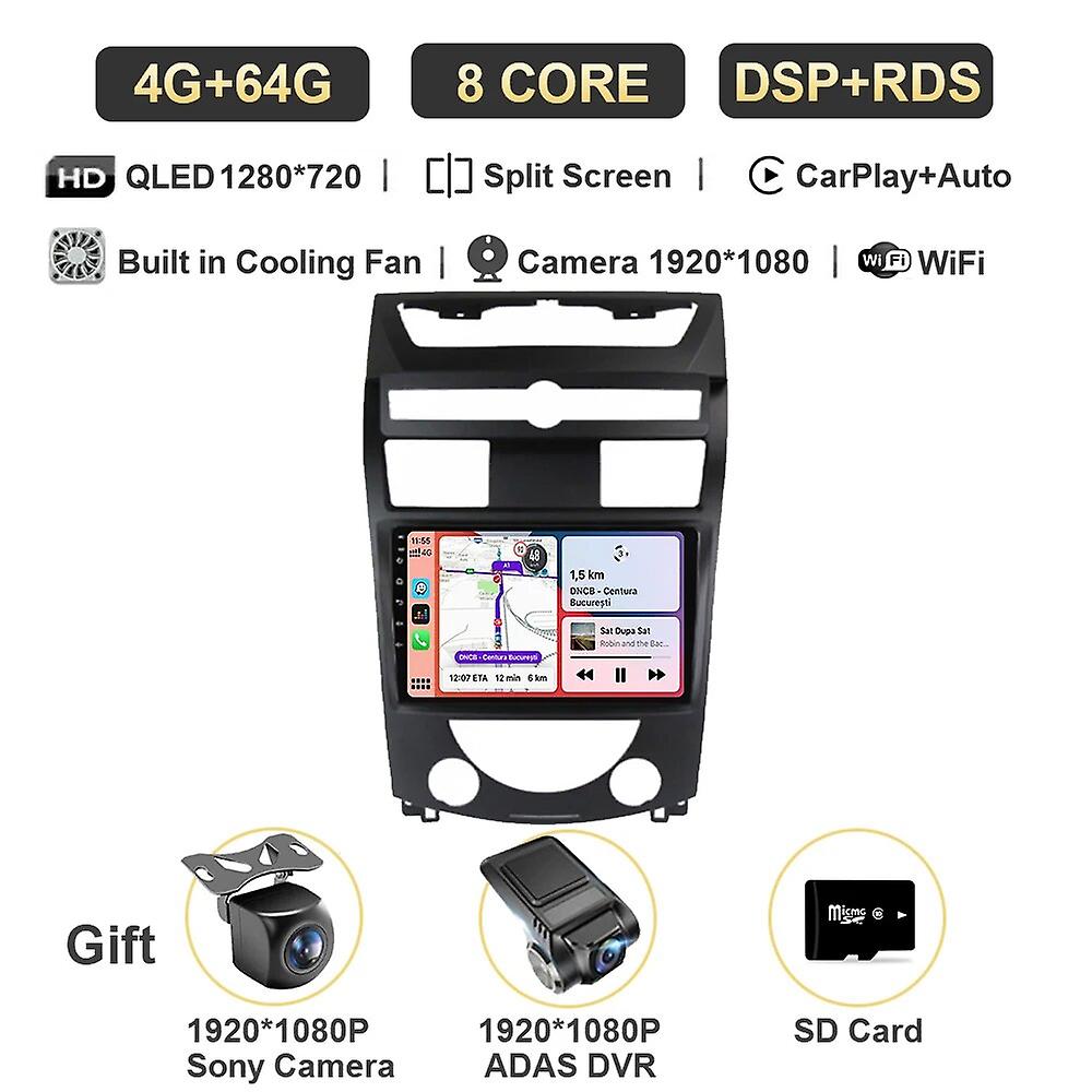 10 Android 13 Car Radio For Ssangyong Rexton Y250 Ii 2 2006-2012 Qled Navigation Gps Multimedia Video Player 8 Core Auto Dsp Bt