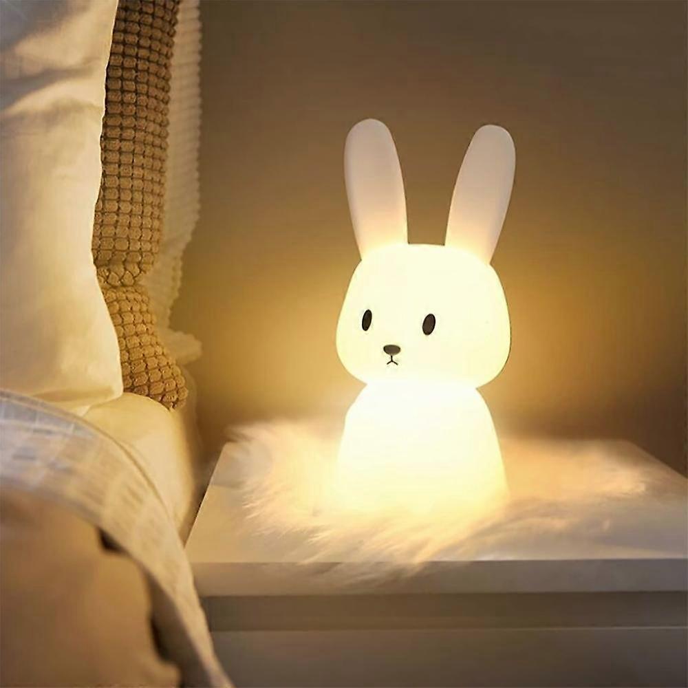 Luz noturna do bebê com 8 mudanças de luz Tap Control USB função de carregamento e temporização Lâmpada de cabeceira Decoração do quarto das crianças Presentes de Halloween Dormir li
