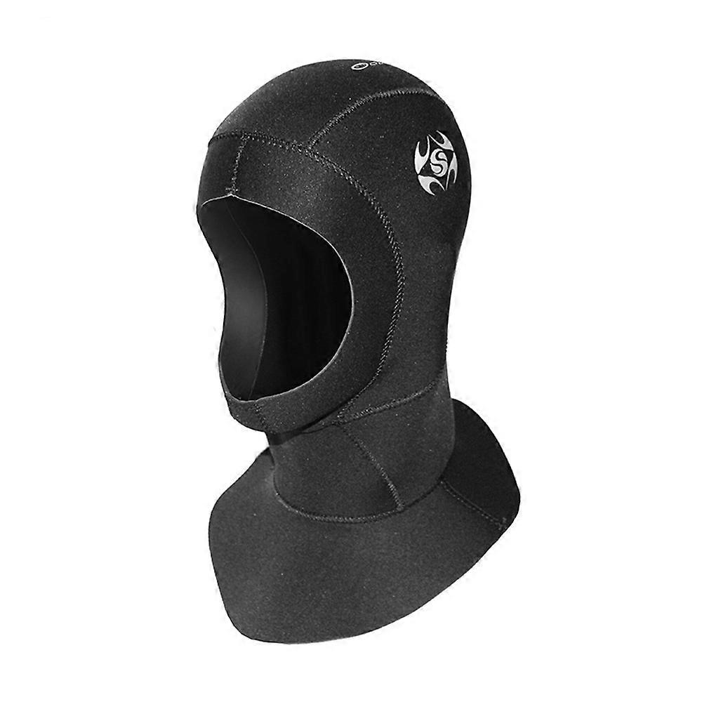 3mm Neoprene Scuba Diving Hood With Shoulder Wetsuit Hood Snorkeling Hat Headgear(XL)