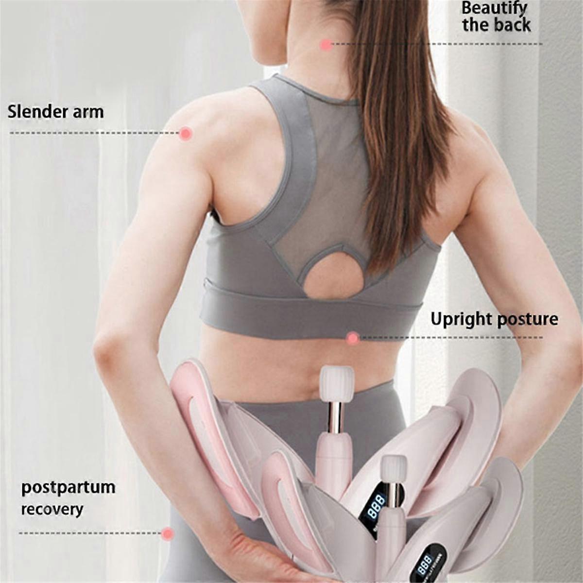 Thigh Master Pelvic Floor Trainer Adjustable Resistance+Counter Exercises Device for Women Pink