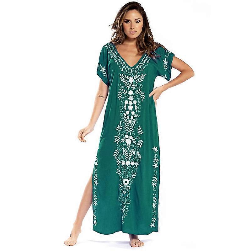 slim fit dress slacks Dark green maxi halter summer party dress 5172 – Xiaolizi main image 0