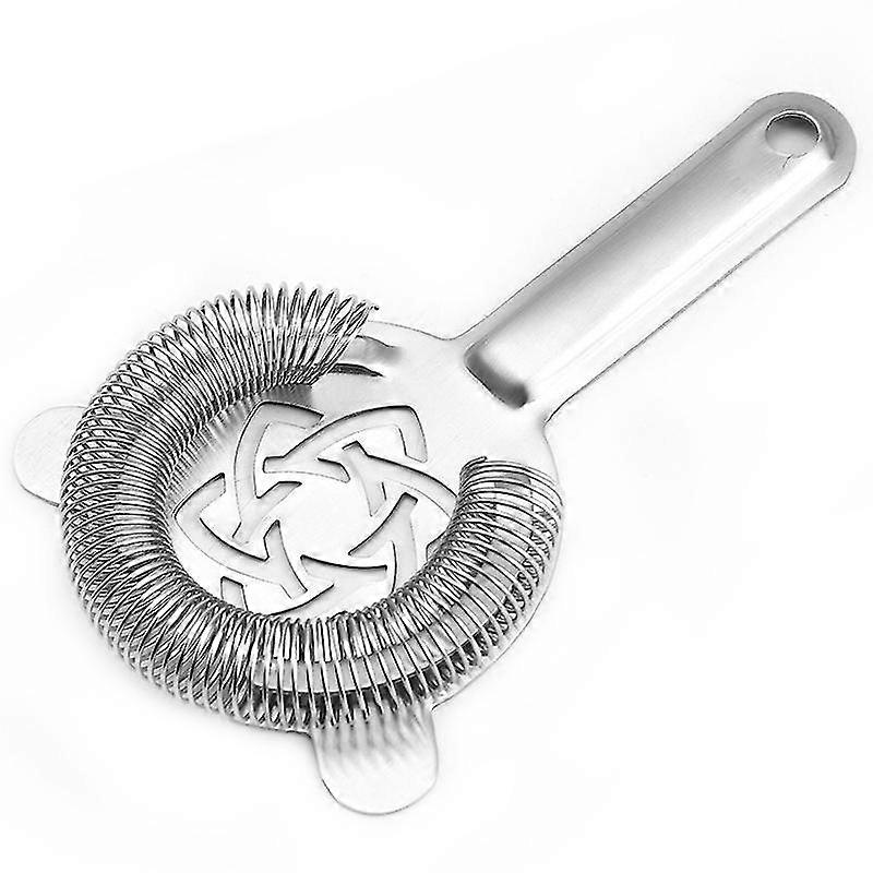 For 2024 1pc Stainless Steel Ice Strainer Filter (Silver), Essential Bar Tool for Clear and Quality Drinks