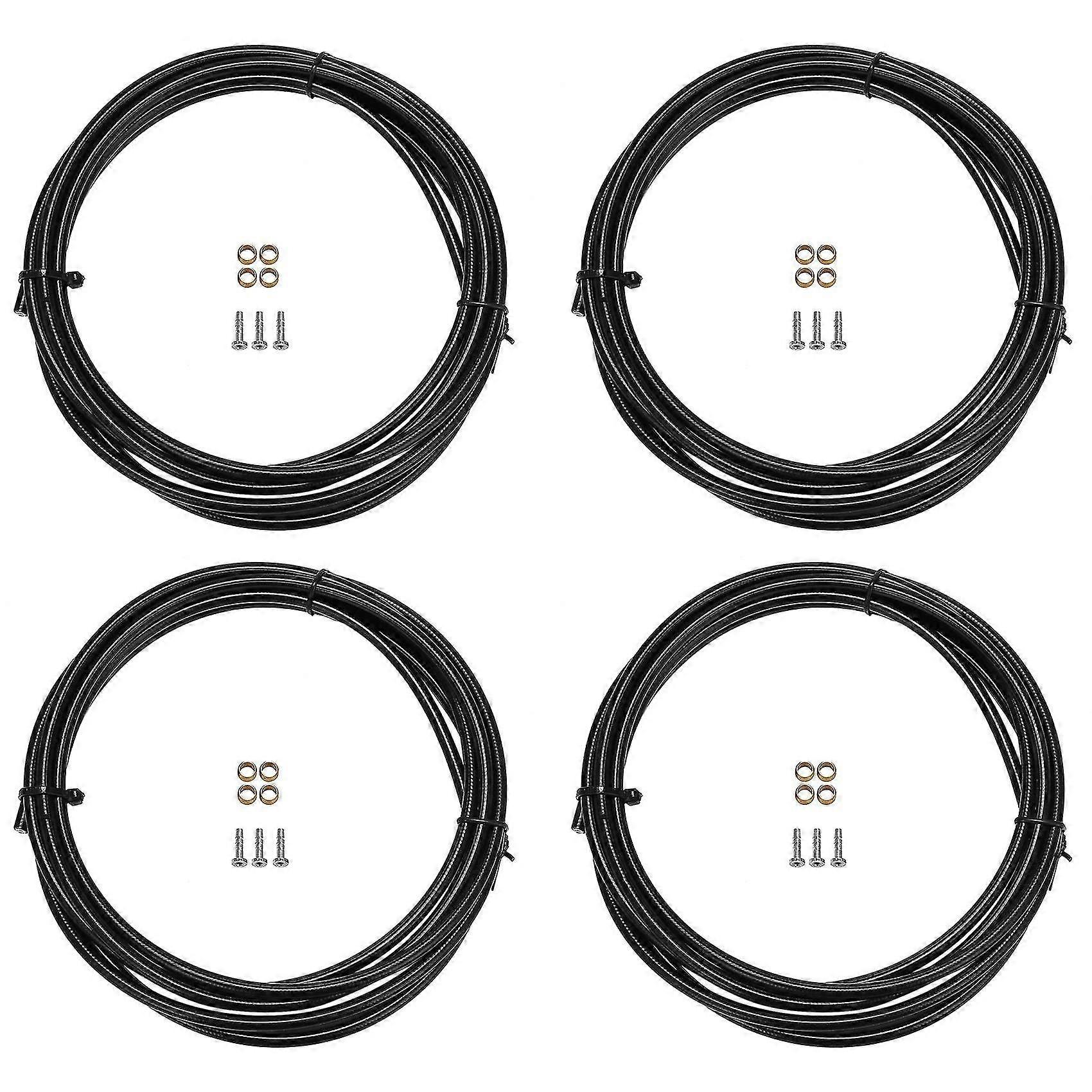 4x Bh90 Bisiklet Fren Hortumu Hidrolik Disk Fren Borusu 2.5m Konektör Insert Zeytin Seti