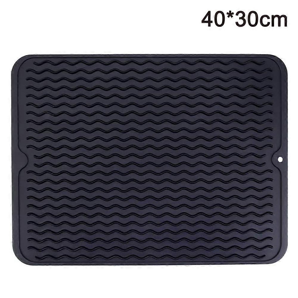 2PCS Silicone Dish Drying Mats - Non-Slip Draining Board Mats