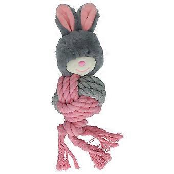 Dog Crunchy Bunny With Rope Toy