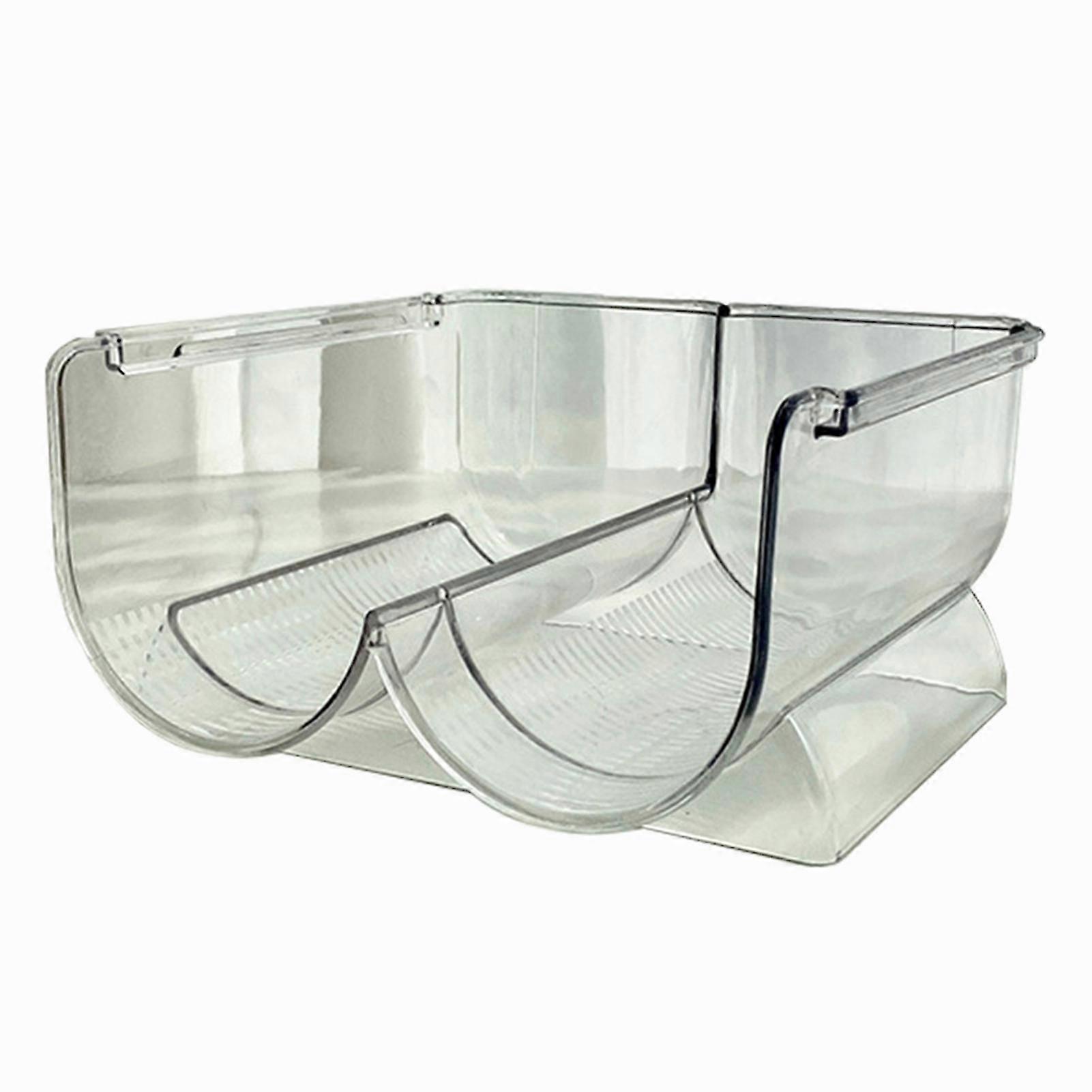 Transparent vattenflaskhållare stapelbar flaskhållare för kök