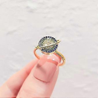 Anello Antistress Girevole Con Zirconi - Gioiello In Acciaio Inossidabile Per Donne - Foto 12