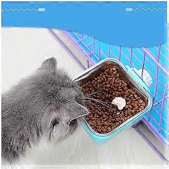 Pet Hanging Bowl, Removable Stainless Steel Hanging Bowl, Food Water Bowls