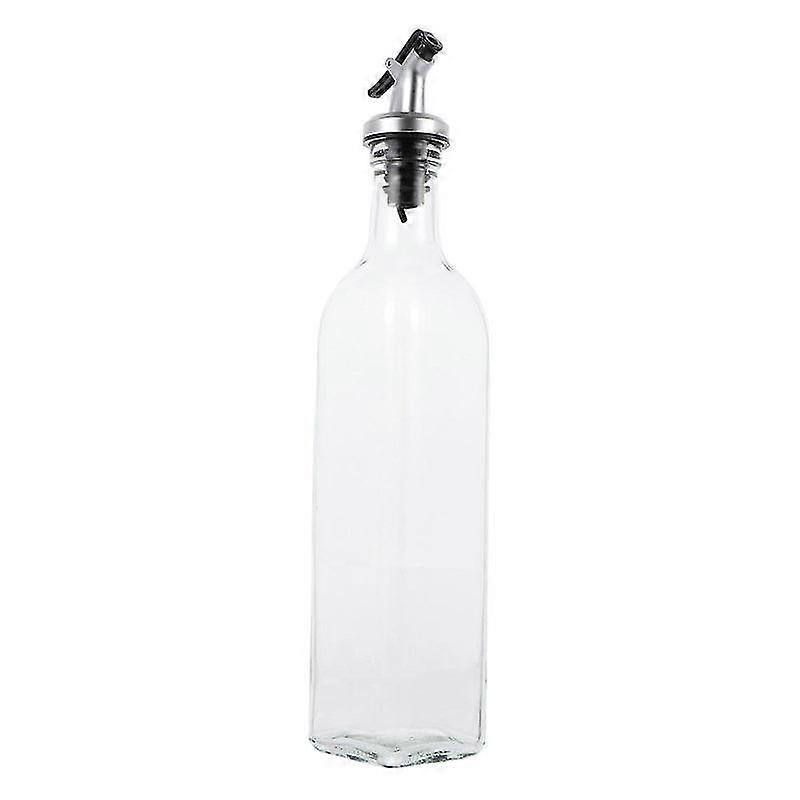 2 pcs transparent oil bottle practical condiment bottle glass seasoning bottles